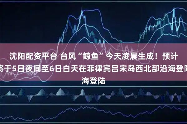 沈阳配资平台 台风“鲸鱼”今天凌晨生成！预计将于5日夜间至6日白天在菲律宾吕宋岛西北部沿海登陆